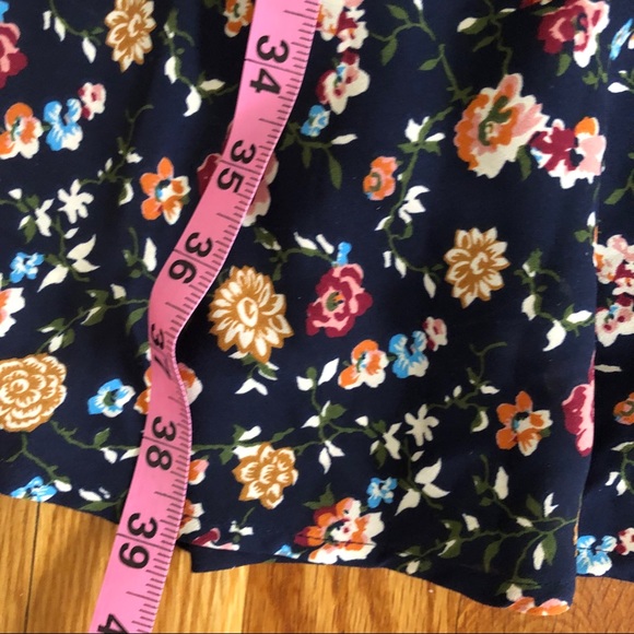 J.Crew Mercantile Ruched Waist Dress Navy Floral - Picture 6 of 6